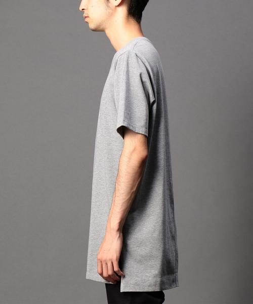 MONKEY TIME（モンキータイム）の「＜monkey time＞ 30テンジク ロング ショートスリーブ Tシャツ◆（Tシャツ/カットソー・メンズ・ホワイト/グレー・SMALL/X-LARGE/LARGE/MEDIUM）」の8枚目の写真