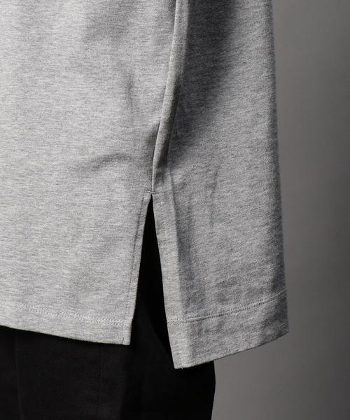 MONKEY TIME（モンキータイム）の「＜monkey time＞ 30テンジク ロング ショートスリーブ Tシャツ◆（Tシャツ/カットソー・メンズ・ホワイト/グレー・SMALL/X-LARGE/LARGE/MEDIUM）」の3枚目の写真