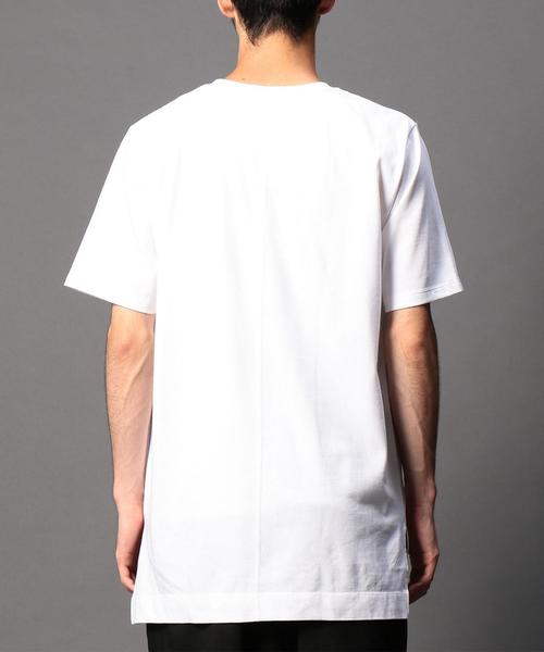 MONKEY TIME（モンキータイム）の「＜monkey time＞ 30テンジク ロング ショートスリーブ Tシャツ◆（Tシャツ/カットソー・メンズ・ホワイト/グレー・SMALL/X-LARGE/LARGE/MEDIUM）」の5枚目の写真