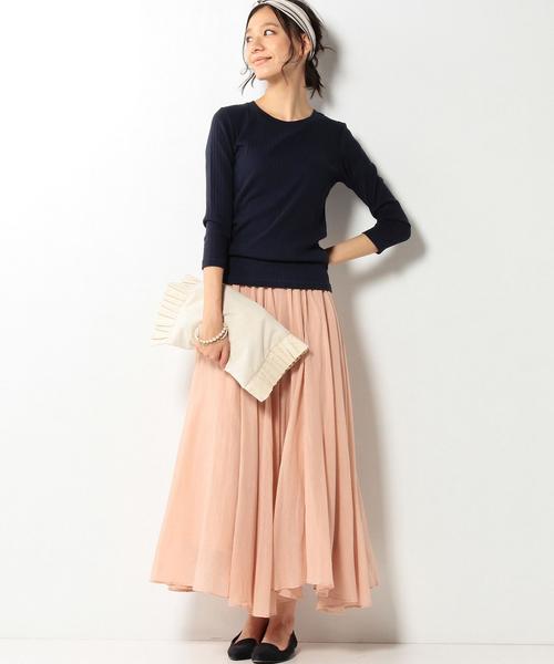 coen(コーエン)の「ラッフルフリルトート(トートバッグ・レディース・ブラック/ナチュラル/ネイビー・FREE)」の10枚目の写真