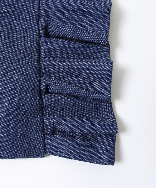 coen(コーエン)の「ラッフルフリルトート(トートバッグ・レディース・ブラック/ナチュラル/ネイビー・FREE)」の14枚目の写真