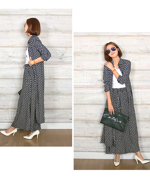 reca（レカ）の「やわらかワイドパンツ（その他パンツ・レディース・ブラック/ネイビー/オフホワイト・M）」の6枚目の写真