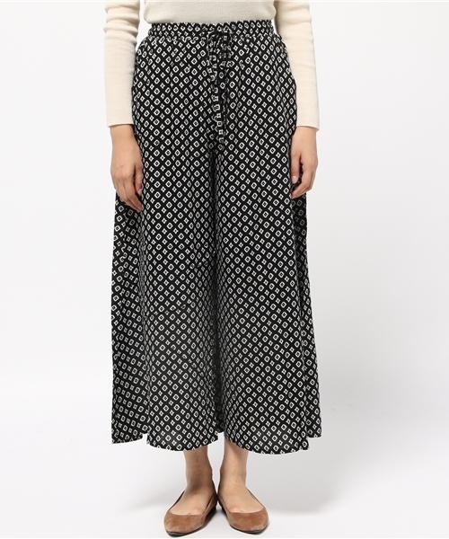 reca（レカ）の「やわらかワイドパンツ（その他パンツ・レディース・ブラック/ネイビー/オフホワイト・M）」の4枚目の写真