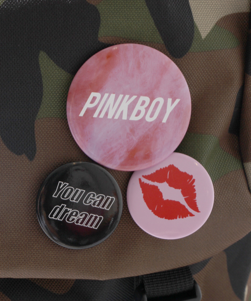 WEGO（ウィゴー）の「WEGO/缶バッヂ付きリュック（バックパック/リュック・レディース・ピンク/パープル/その他1/その他2/ブラック/ホワイト・FREE）」の7枚目の写真