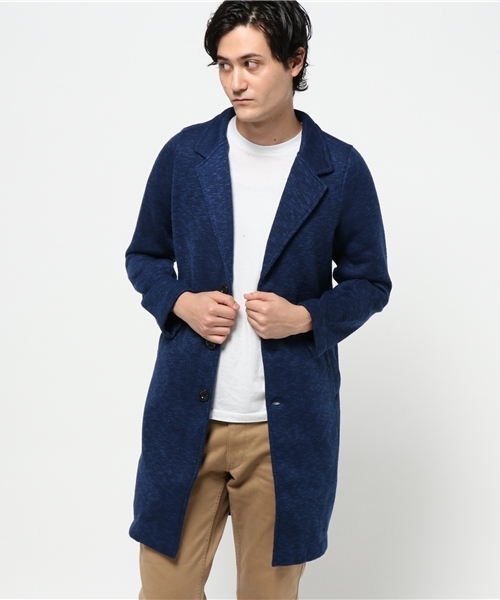 VENCEEXCHANGE（ヴァンスエクスチェンジ）の「STスラブニットソーチェスターコート               （チェスターコート・メンズ・ネイビー/グレー/ブラック・MEDIUM/LARGE）」の16枚目の写真