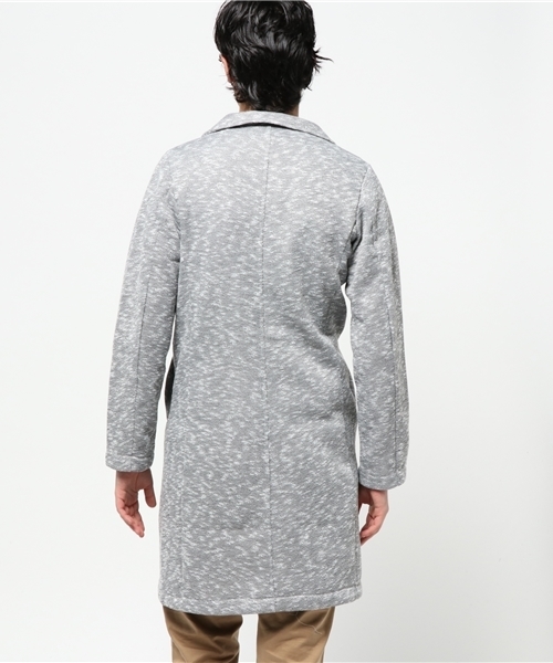 VENCEEXCHANGE（ヴァンスエクスチェンジ）の「STスラブニットソーチェスターコート               （チェスターコート・メンズ・ネイビー/グレー/ブラック・MEDIUM/LARGE）」の5枚目の写真