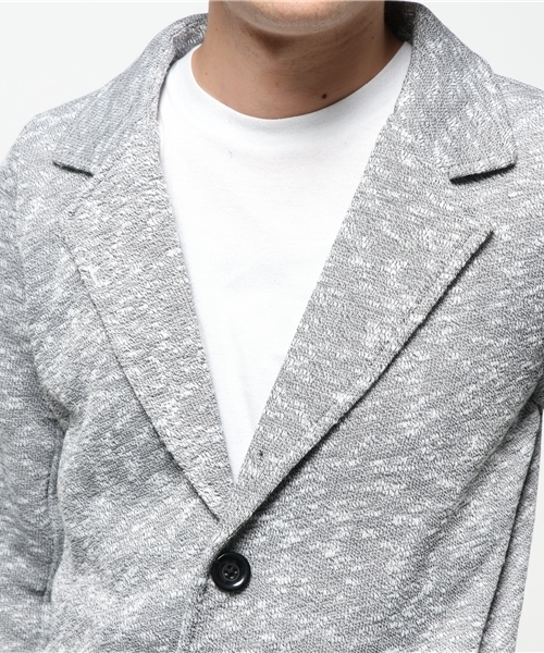 VENCEEXCHANGE（ヴァンスエクスチェンジ）の「STスラブニットソーチェスターコート               （チェスターコート・メンズ・ネイビー/グレー/ブラック・MEDIUM/LARGE）」の7枚目の写真