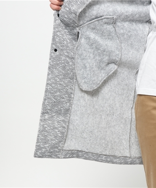 VENCEEXCHANGE（ヴァンスエクスチェンジ）の「STスラブニットソーチェスターコート               （チェスターコート・メンズ・ネイビー/グレー/ブラック・MEDIUM/LARGE）」の10枚目の写真