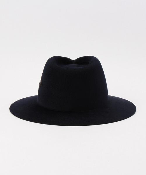 LAROSE PARIS（ラロースパリ）の「LAROSE PARIS（ラロース パリ) EX FEDORA HAT ◆（ハット・メンズ・ネイビー・SMALL/MEDIUM/LARGE）」の3枚目の写真