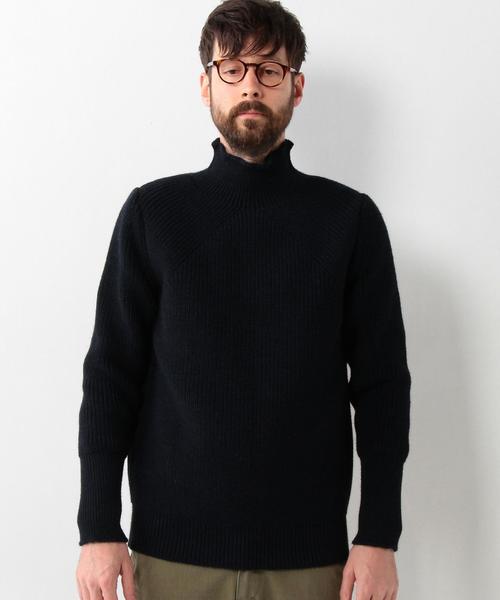 BATONER（バトナー）の「＜BATONER（バトナー）＞ AZE BIAS TTL（ニット/セーター・メンズ・ダークブラウン/ネイビー・1/2/3）」の11枚目の写真