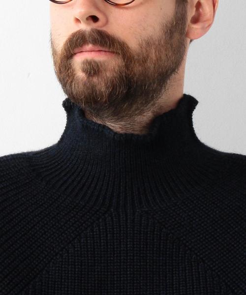 BATONER（バトナー）の「＜BATONER（バトナー）＞ AZE BIAS TTL（ニット/セーター・メンズ・ダークブラウン/ネイビー・1/2/3）」の14枚目の写真