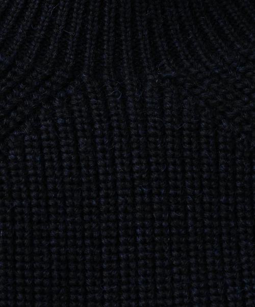 BATONER（バトナー）の「＜BATONER（バトナー）＞ AZE BIAS TTL（ニット/セーター・メンズ・ダークブラウン/ネイビー・1/2/3）」の5枚目の写真