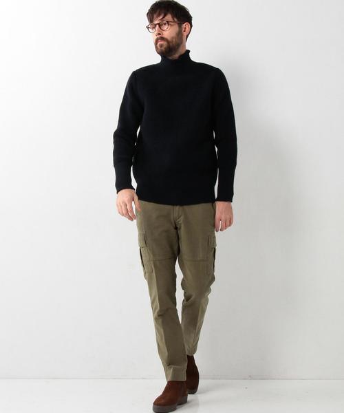 BATONER（バトナー）の「＜BATONER（バトナー）＞ AZE BIAS TTL（ニット/セーター・メンズ・ダークブラウン/ネイビー・1/2/3）」の7枚目の写真