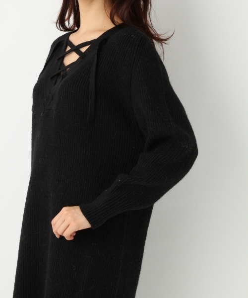 A part by（アパートバイ）の「7Gアゼレースアップワンピース 739525（ワンピース・レディース・ブラック/レッド/ライトグレー・FREE）」の10枚目の写真