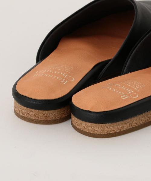 Boisson Chocolat（ボワソンショコラ）の「BFCﾗｳﾝﾄﾞML FLT（サンダル・レディース・ホワイト/ブラック/ブラウン・M/S/L）」の4枚目の写真