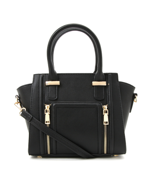 PLAIN CLOTHING（プレーンクロージング）の「フロントZIPハンドバッグ【PLAIN CLOTHING】（ショルダーバッグ・レディース・グレー/レッド/キャメル/ブラック/アイボリー・FREE）」の14枚目の写真