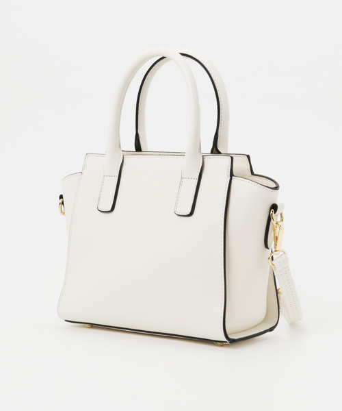 PLAIN CLOTHING（プレーンクロージング）の「フロントZIPハンドバッグ【PLAIN CLOTHING】（ショルダーバッグ・レディース・グレー/レッド/キャメル/ブラック/アイボリー・FREE）」の6枚目の写真