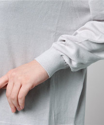 ENFOLDシルクコットン ニット38 チャコールグレー エンフォルド ENFOLD 美品 19SS シルクノースリーブニット