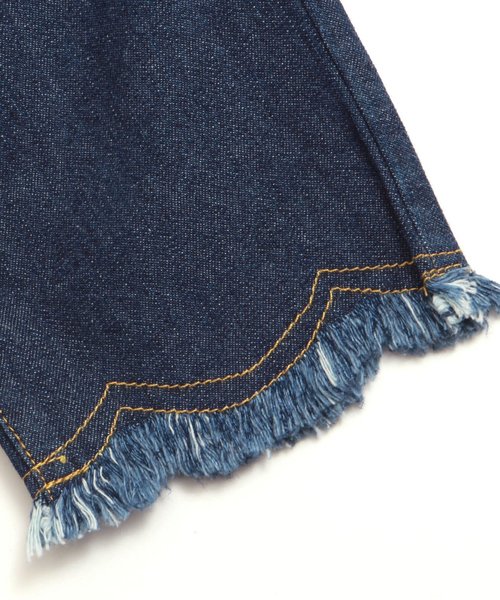 apres les cours（アプレレクール）の「裾スカラップデニムパンツ 7分丈（デニムパンツ・キッズ・ブルー/ネイビー・140/110/130/80/90/100/120）」の9枚目の写真