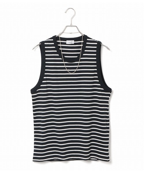 JUNRED(ジュンレッド)の「ナノファインベーシックタンクトップ(タンクトップ・メンズ・ホワイト/ホワイト系その他/ブルー系その他/グレー・L/M/S)」の4枚目の写真