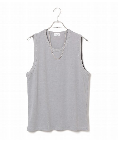 JUNRED(ジュンレッド)の「ナノファインベーシックタンクトップ(タンクトップ・メンズ・ホワイト/ホワイト系その他/ブルー系その他/グレー・L/M/S)」の3枚目の写真
