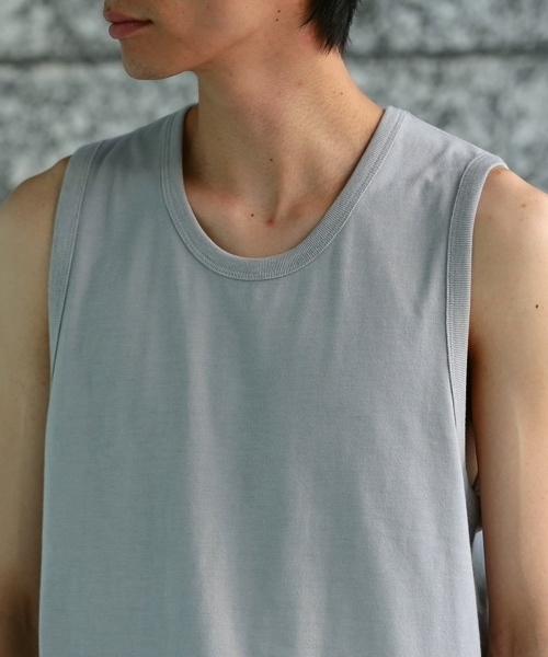 JUNRED(ジュンレッド)の「ナノファインベーシックタンクトップ(タンクトップ・メンズ・ホワイト/ホワイト系その他/ブルー系その他/グレー・L/M/S)」の7枚目の写真