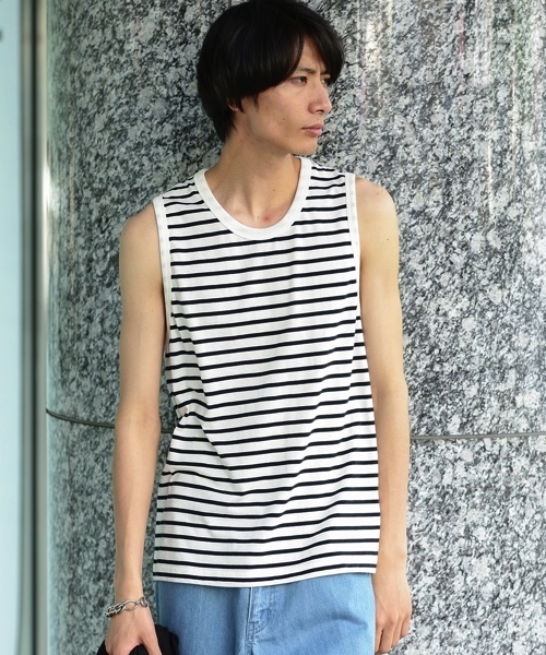 JUNRED(ジュンレッド)の「ナノファインベーシックタンクトップ(タンクトップ・メンズ・ホワイト/ホワイト系その他/ブルー系その他/グレー・L/M/S)」の11枚目の写真