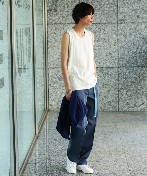 JUNRED(ジュンレッド)の「ナノファインベーシックタンクトップ(タンクトップ・メンズ・ホワイト/ホワイト系その他/ブルー系その他/グレー・L/M/S)」の15枚目の写真