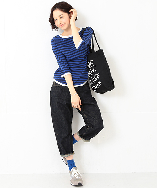 BEAMS BOY(ビームスボーイ)の「Sanca / 14オンス クロップドデニム(デニムパンツ・レディース・インディゴブルー・ONE SIZE)」の17枚目の写真