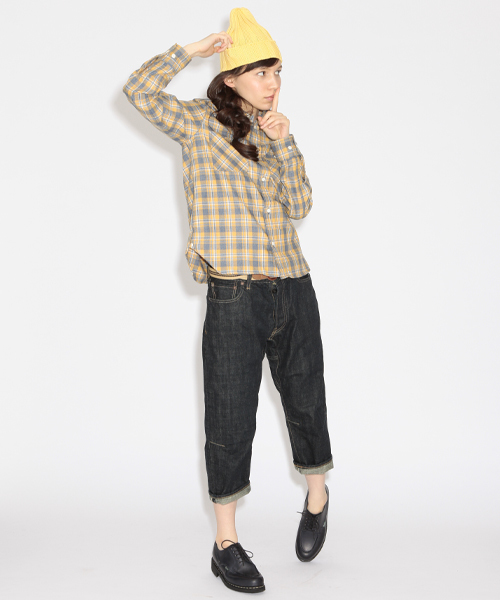 BEAMS BOY(ビームスボーイ)の「Sanca / 14オンス クロップドデニム(デニムパンツ・レディース・インディゴブルー・ONE SIZE)」の11枚目の写真