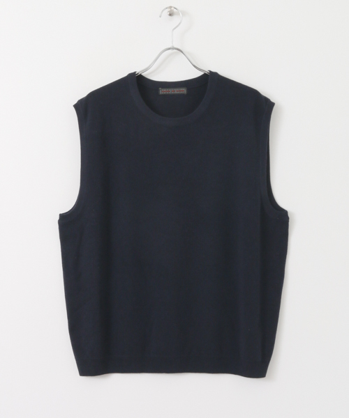 SENSE OF PLACE by URBAN RESEARCH（センスオブプレイスバイアーバンリサーチ）の「ニットベスト（ニット/セーター・メンズ・ネイビー/ブラウン・LARGE/MEDIUM）」の15枚目の写真