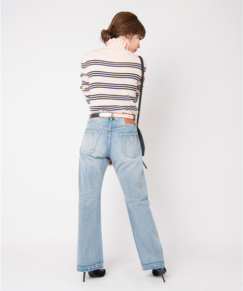 LAYMEE（レイミー）の「Vintage wide denim（デニムパンツ・レディース・インディゴブルー・L/M）」の16枚目の写真