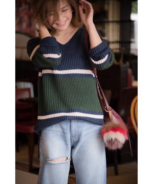 LAYMEE（レイミー）の「Vintage wide denim（デニムパンツ・レディース・インディゴブルー・L/M）」の3枚目の写真