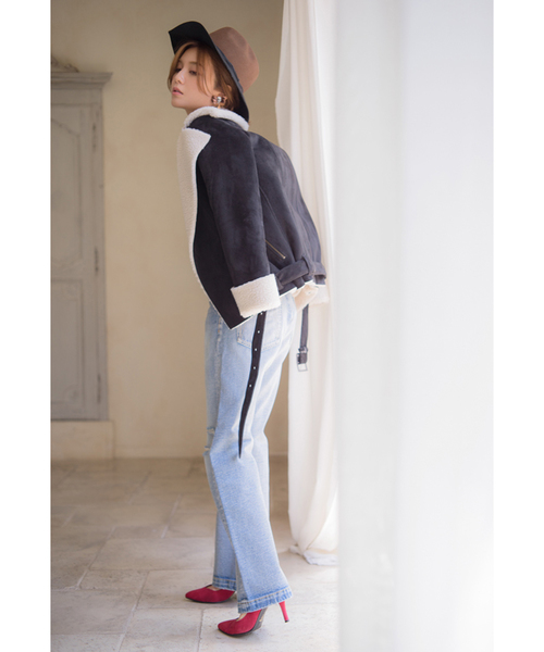 LAYMEE（レイミー）の「Vintage wide denim（デニムパンツ・レディース・インディゴブルー・L/M）」の20枚目の写真