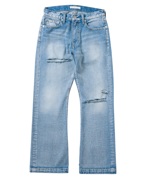 LAYMEE（レイミー）の「Vintage wide denim（デニムパンツ・レディース・インディゴブルー・L/M）」の5枚目の写真