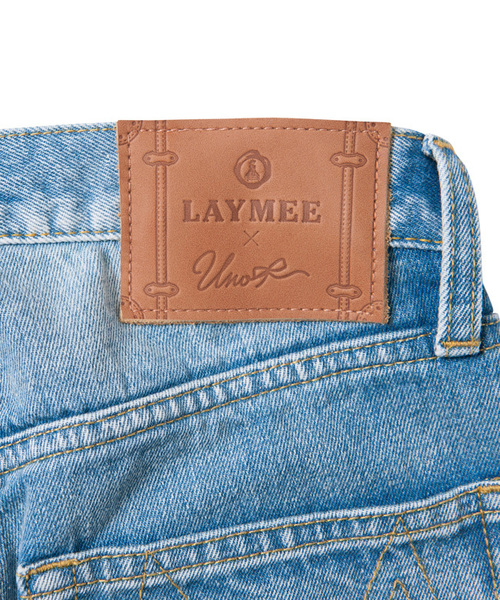 LAYMEE（レイミー）の「Vintage wide denim（デニムパンツ・レディース・インディゴブルー・L/M）」の7枚目の写真