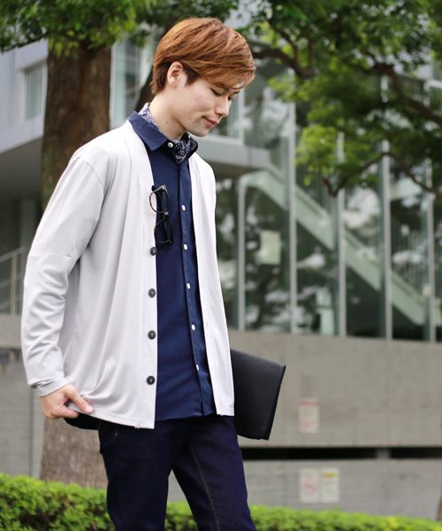 MONO-MART（モノマート）の「ボタンダウンカラーフランネルシャツ/ライトオンス(MONO-MART)（シャツ/ブラウス・メンズ・ボルドー/ネイビー/ブルー系その他/グレー系その他/ブラウン/グレー/チャコール/ブラック/チェック・M/L/XL）」の18枚目の写真