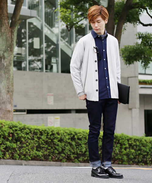 MONO-MART（モノマート）の「ボタンダウンカラーフランネルシャツ/ライトオンス(MONO-MART)（シャツ/ブラウス・メンズ・ボルドー/ネイビー/ブルー系その他/グレー系その他/ブラウン/グレー/チャコール/ブラック/チェック・M/L/XL）」の19枚目の写真