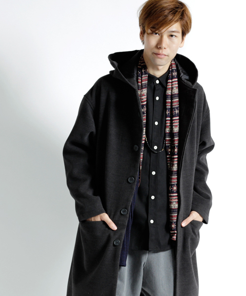 MONO-MART（モノマート）の「ボタンダウンカラーフランネルシャツ/ライトオンス(MONO-MART)（シャツ/ブラウス・メンズ・ボルドー/ネイビー/ブルー系その他/グレー系その他/ブラウン/グレー/チャコール/ブラック/チェック・M/L/XL）」の20枚目の写真