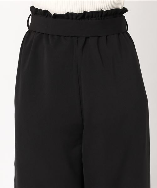 Honeys(ハニーズ)の「【ドット/水玉/無地】ラッピングウエストワイドパンツ(その他パンツ・レディース・ブラック系その他/ブルー系その他/ブラック/オレンジ・M/L/S)」の8枚目の写真