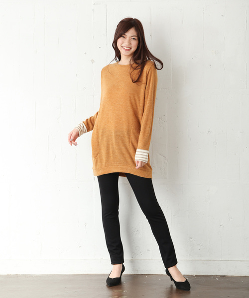 Honeys(ハニーズ)の「【あったか裏シャギー】カラースキニー70丈(その他パンツ・レディース・ネイビー/ブラック・M/L/S/LL)」の13枚目の写真