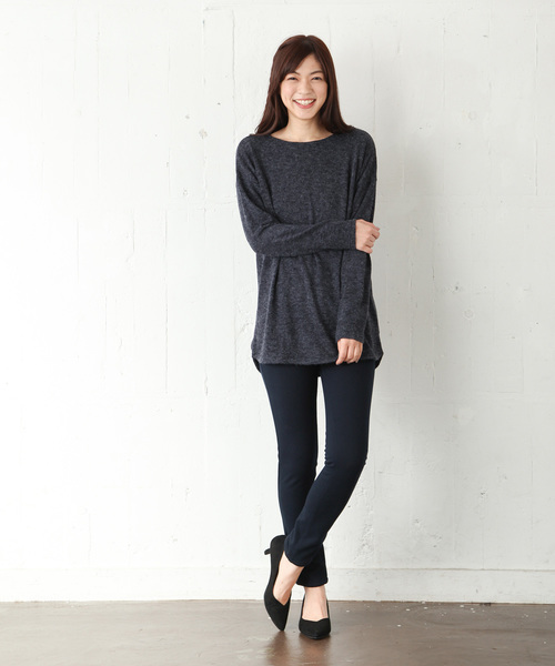 Honeys(ハニーズ)の「【あったか裏シャギー】カラースキニー70丈(その他パンツ・レディース・ネイビー/ブラック・M/L/S/LL)」の15枚目の写真