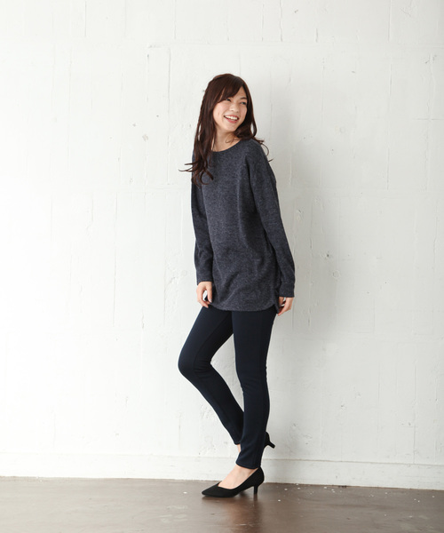 Honeys(ハニーズ)の「【あったか裏シャギー】カラースキニー70丈(その他パンツ・レディース・ネイビー/ブラック・M/L/S/LL)」の16枚目の写真