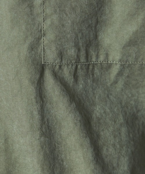 MYSELF ABAHOUSE（マイセルフアバハウス）の「【MYSELF ABAHOUSE】ネオスウェード ピーチ起毛 ノーカラー シャツ（シャツ/ブラウス・メンズ・ブルー/ベージュ/ライム/ネイビー/ピンクベージュ・44/46/48）」の12枚目の写真