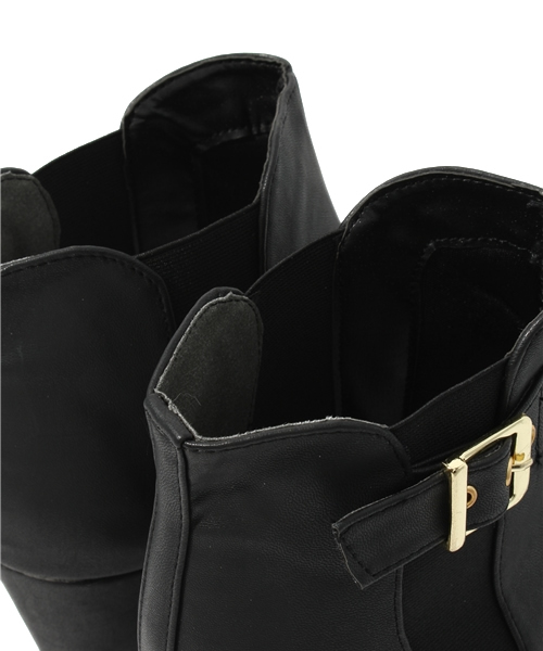 WEGO（ウィゴー）の「サイドゴアウェッジブーツ（ブーツ・レディース・ブラック/ブラウン/ベージュ・23.5/24.5）」の8枚目の写真