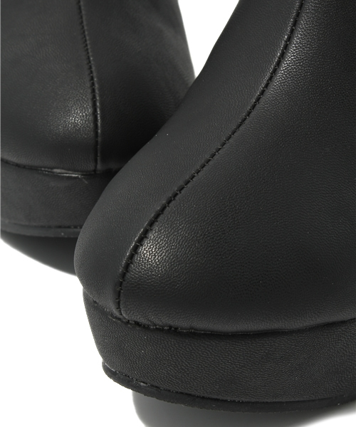 WEGO（ウィゴー）の「サイドゴアウェッジブーツ（ブーツ・レディース・ブラック/ブラウン/ベージュ・23.5/24.5）」の10枚目の写真