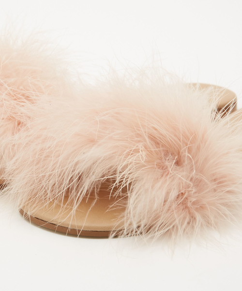 AMERICAN RAG CIE（アメリカンラグシー）の「CHIARA　キアラ　フェザーサンダル（サンダル・レディース・ベージュ/ライトブルー/ピンク/ブラック・36/38/37）」の8枚目の写真