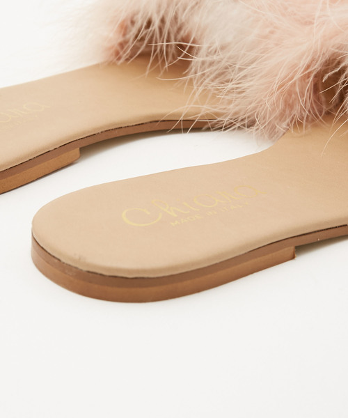 AMERICAN RAG CIE（アメリカンラグシー）の「CHIARA　キアラ　フェザーサンダル（サンダル・レディース・ベージュ/ライトブルー/ピンク/ブラック・36/38/37）」の10枚目の写真