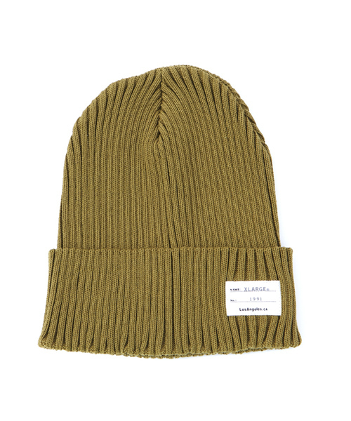 XLARGE（エクストララージ）の「KNIT BEANIE（ニットキャップ/ビーニー・メンズ・ブラック/バーガンディー/オリーブ・ONE SIZE）」の2枚目の写真