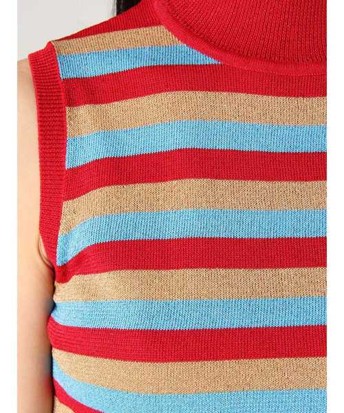 jouetie(ジュエティ)の「ラメボーダーノースリニット(ニット/セーター・レディース・グリーン/レッド/パープル・MEDIUM)」の20枚目の写真